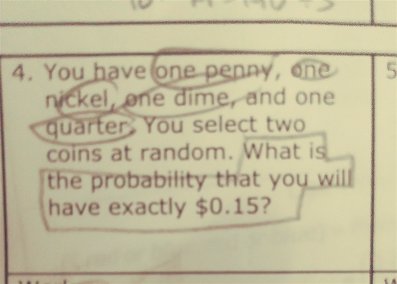 What is the probability of having exactly 15 cents HELP-example-1