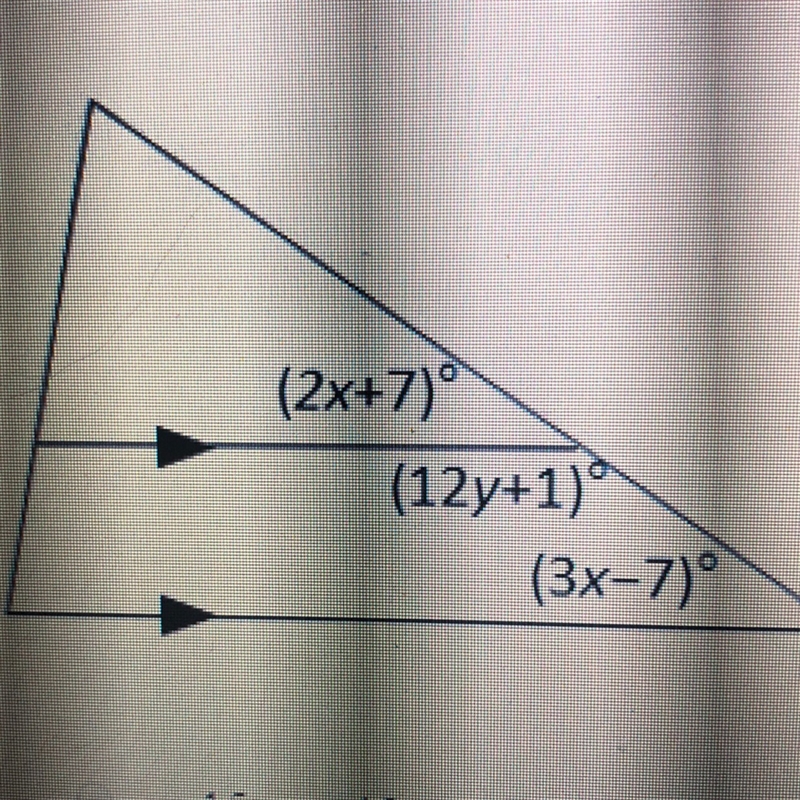 Find the value of x and y A) x=15, y=12 B) x=14,y=11 C)x=14,y=12 D)x=15,y=11-example-1