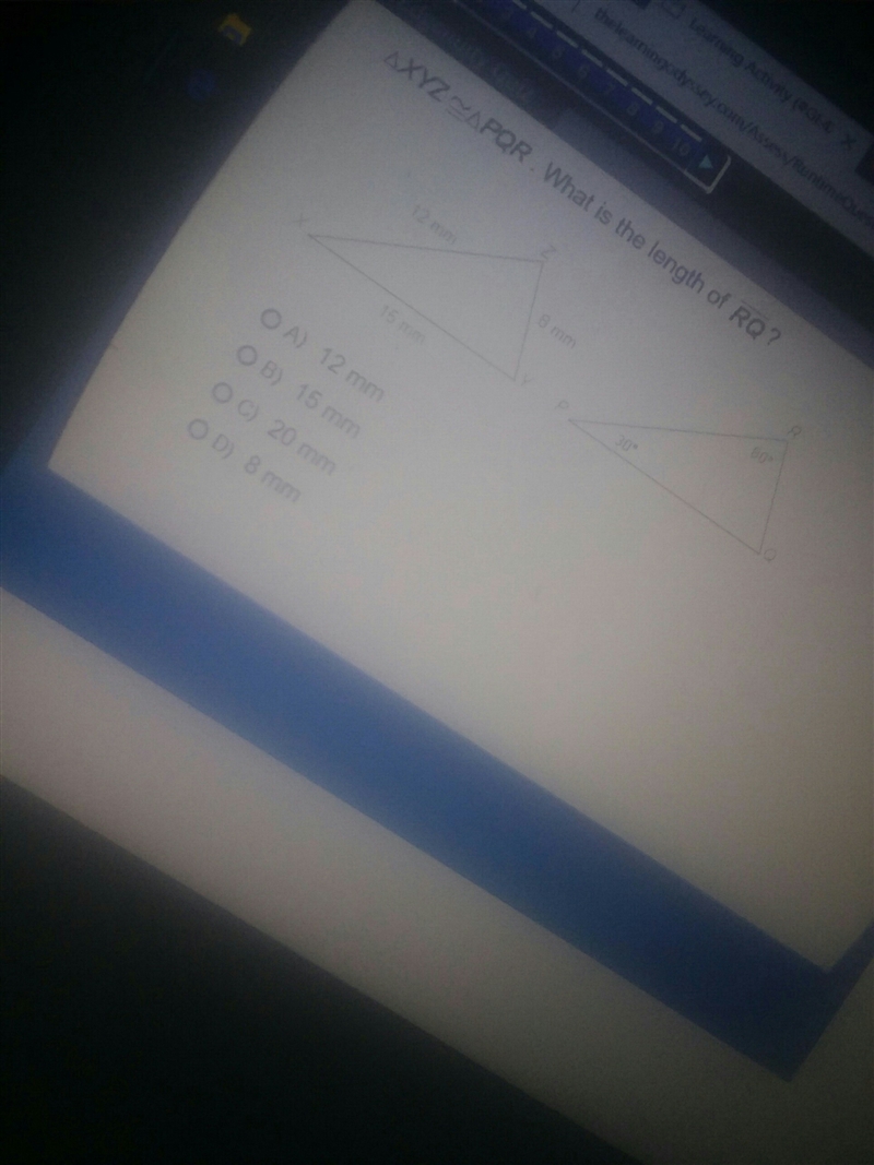 What is the length of RQ?-example-1