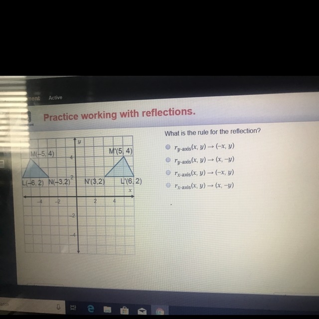 What is the rule of the reflection-example-1