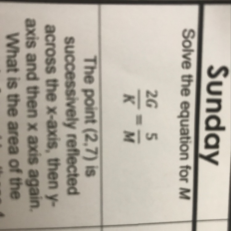 Solve for M plz help me-example-1