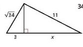 Find the value of x. Give your answer in simplest radical form.-example-1