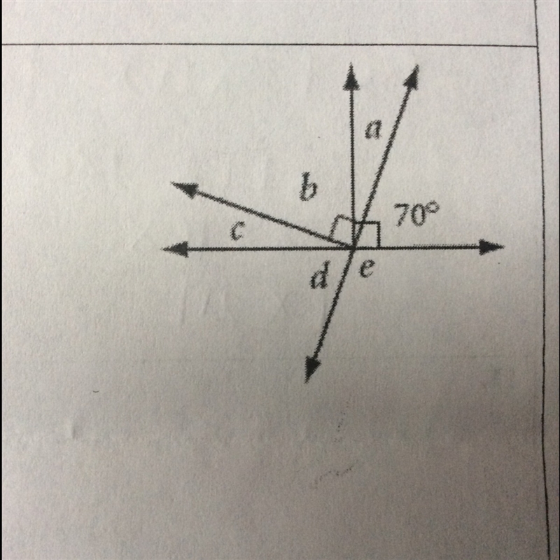 Need to find missing angles a b c d e help-example-1