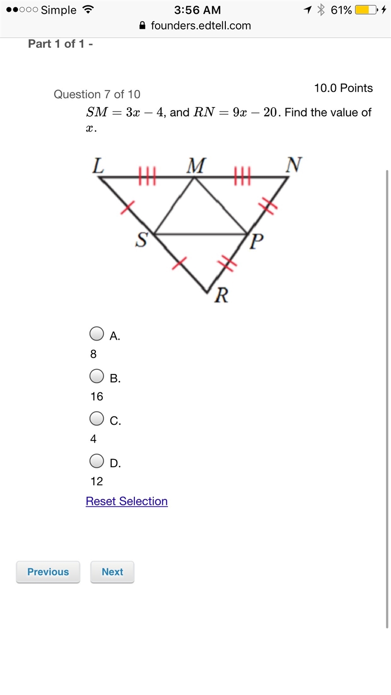 Geometry math question no Guessing and Please show work thank you-example-1