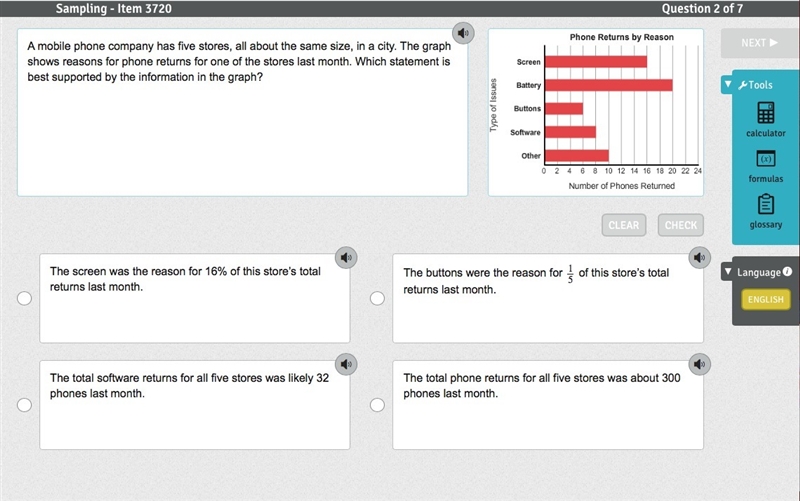 A mobile phone company has five stores, all about the same size, in a city. The graph-example-1