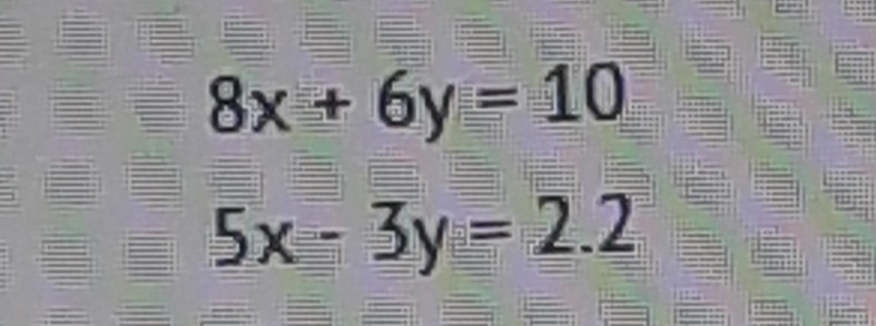 Which statement about the system of equations is true? A.) The system has no solutions-example-1