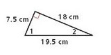 Use the triangle below and the given trigonometric ratio to determine which angle-example-1