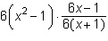 What is the product? 6(x – 1)^2 6(x^2 – 1) (x + 1)(6x – 1) (x – 1)(6x – 1)-example-1