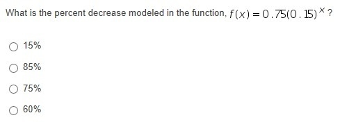 What is the percent decrease modeled in the function (picture)-example-1