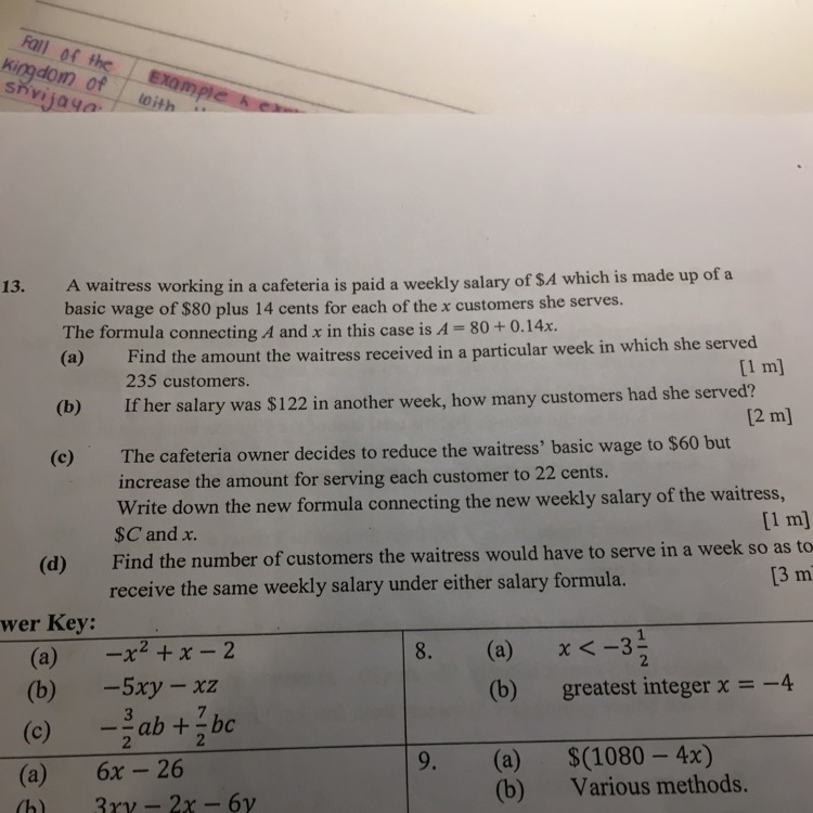 Hi I need help with this question 13, please help with the full workings-example-1