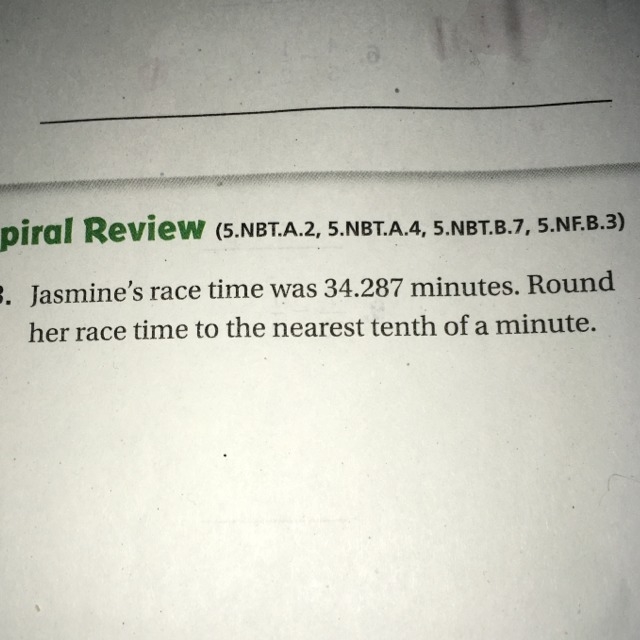 What is 34.287 minutes rounded to the nearest tenth of a minute-example-1