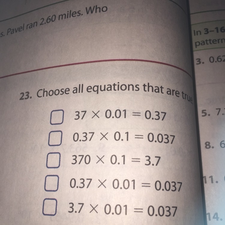 Which equations are true-example-1