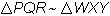 BRIANLIEST!!!!The triangles shown are similar. Which similarity statement expresses-example-4