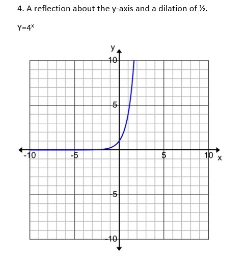 For each exponential function, a) write a new function, and b) sketch the corresponding-example-1