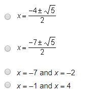 What are the solutions of the equation (2x + 3)^2 + 8(2x + 3) + 11 = 0? Use u substitution-example-1