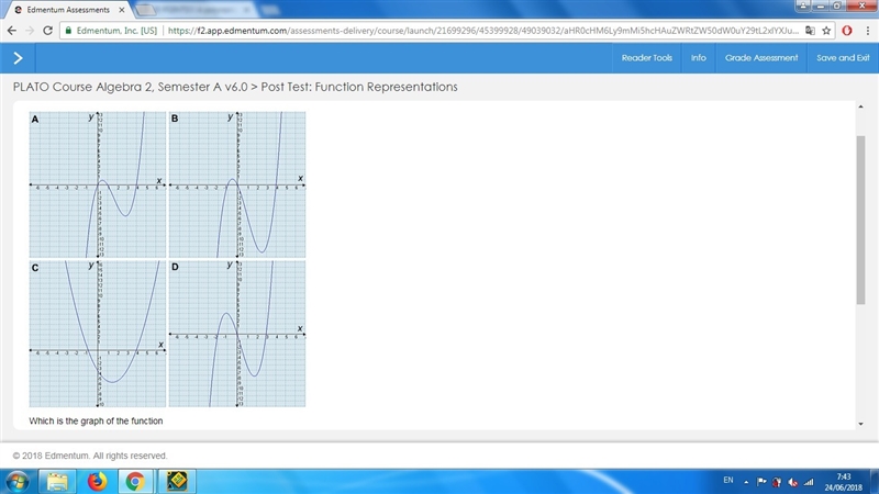 HELP ANYONE...... Which is the graph of the function f(x) = x3 − 3x2 − 4x?-example-1