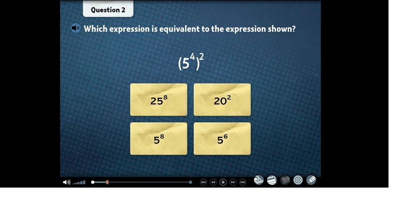 Which expression is equivalent to the expression shown?-example-1