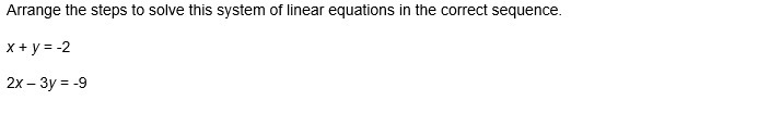 50 POINTS! Arrange the steps to solve this problem. 9 steps. 50 POINTS!-example-1