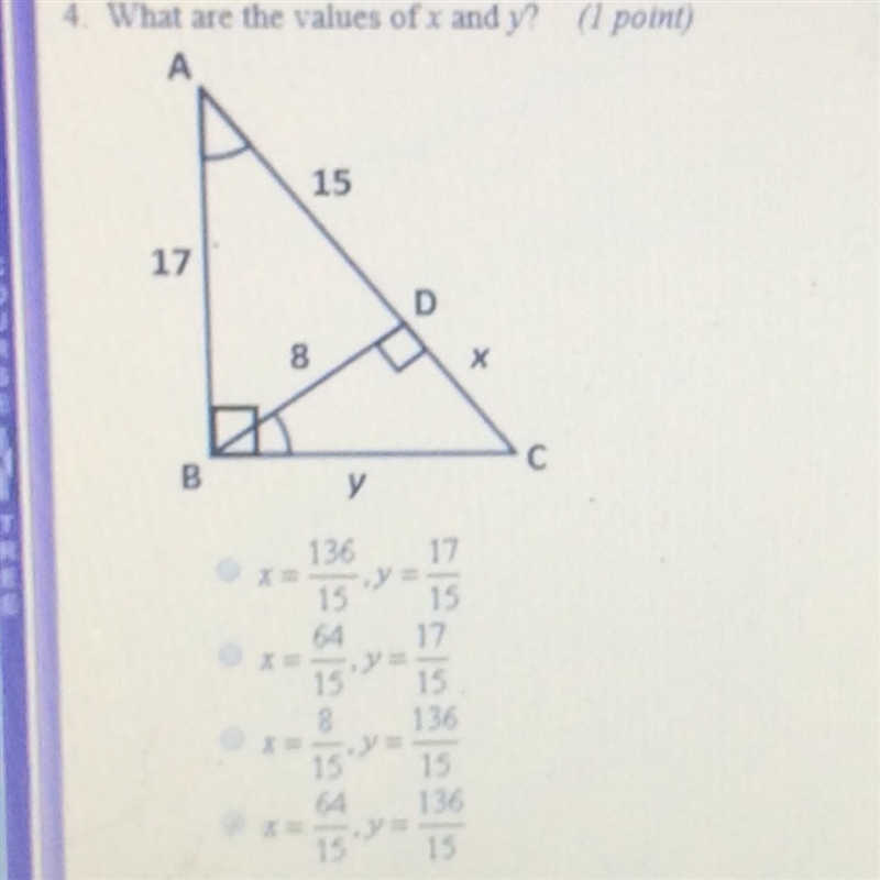 What are the values of x and y?-example-1