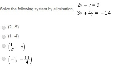 Solve the following system by elimination,-example-1