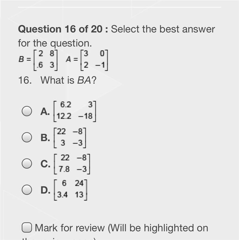 What is BA ? please help this is matrices-example-1