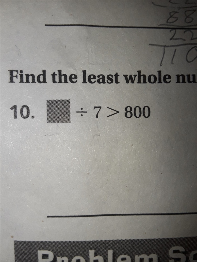 Find the least whole number that can replace to make the statement true-example-1