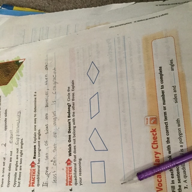 Circle the quadrilateral that does not belong with the other three. Explain your reasoning-example-1