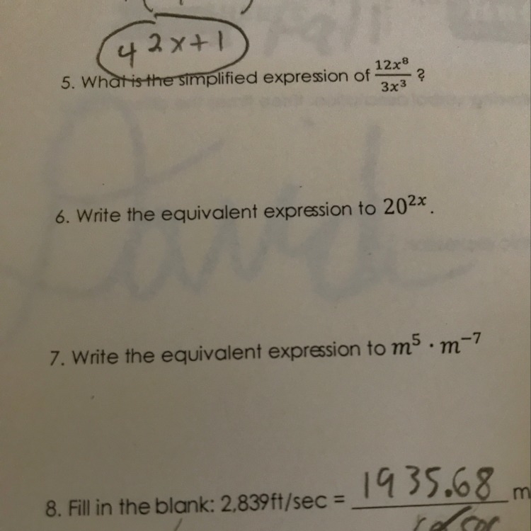 Please answer 5,6,7. With explanation.-example-1