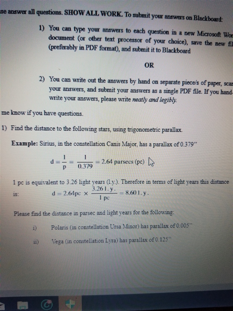 Find distance in parsec-example-1