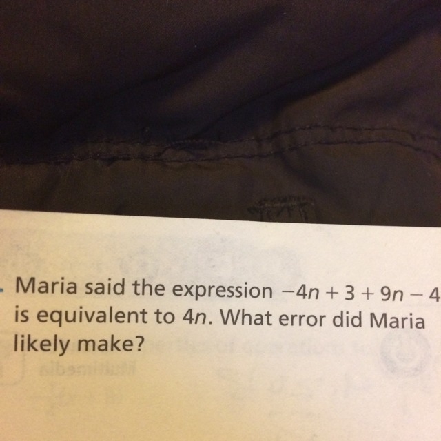 What error did Maria likely make?-example-1