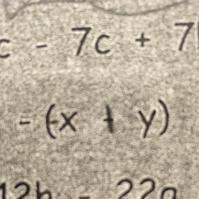 If there’s a negative before brackets you do the opposite terms right?-example-1