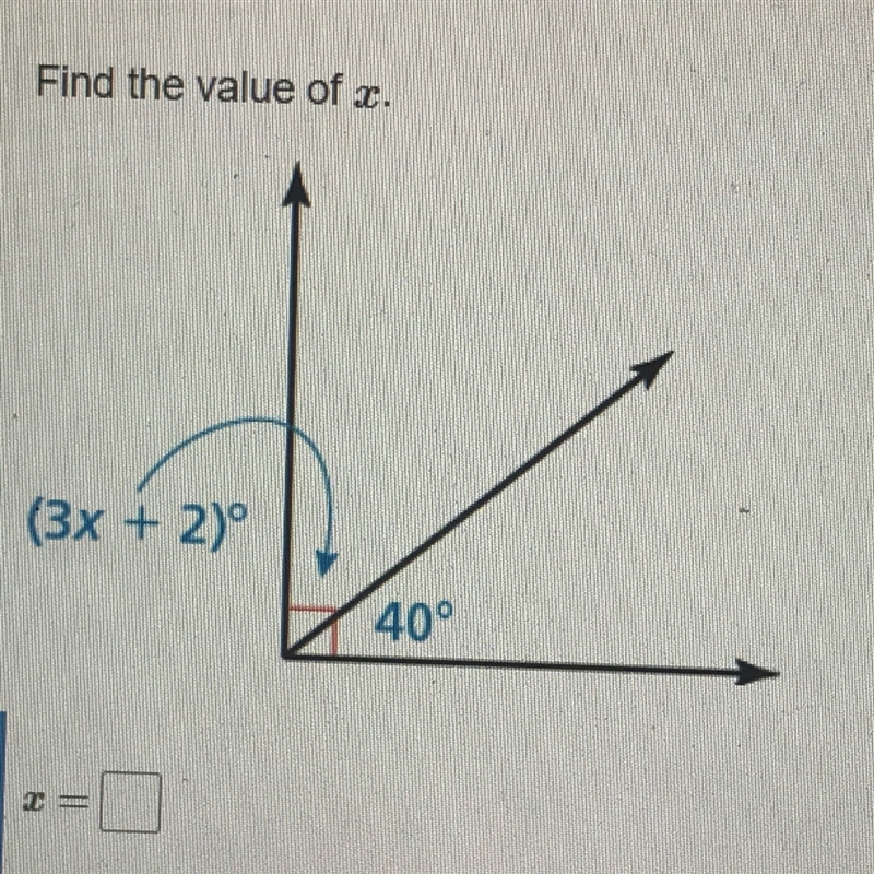 Find the value of x. please explain your answer:)-example-1