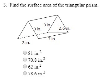 Find the surface area of the triangular prism.-example-1