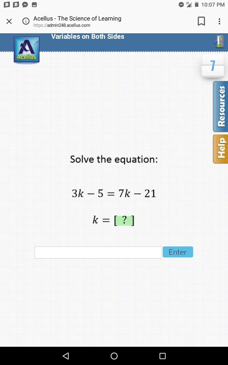 Solve equation for k-example-1