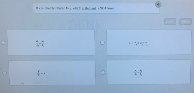 If x is directly related to y which is NOT true?-example-1