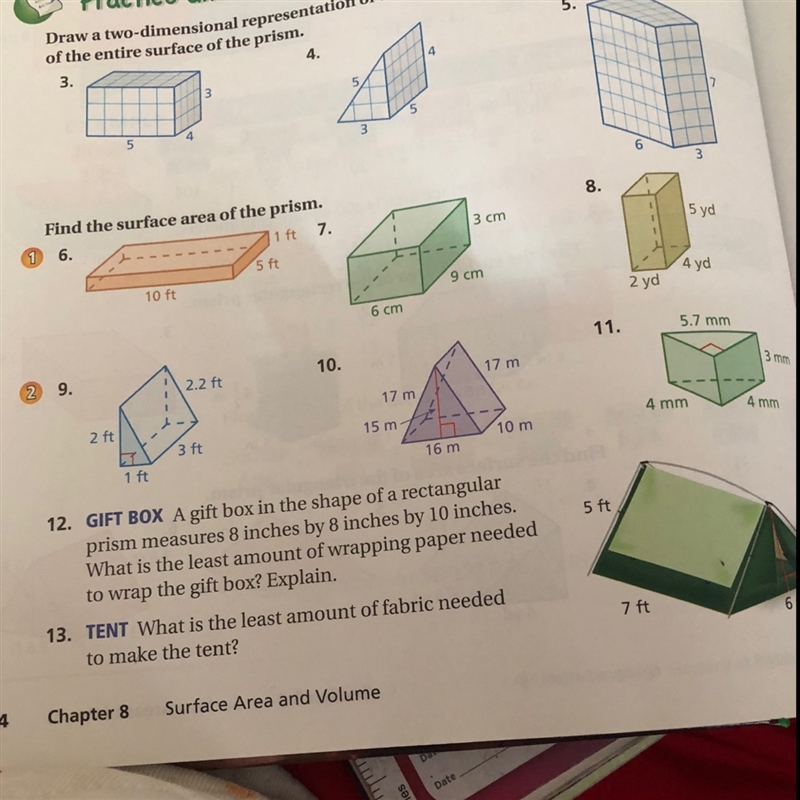 I need help on questions 9, 10, and 11 please!-example-1