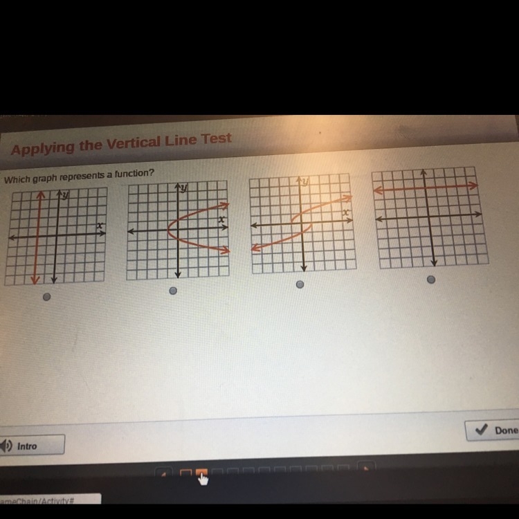 Which graph represents a function?-example-1