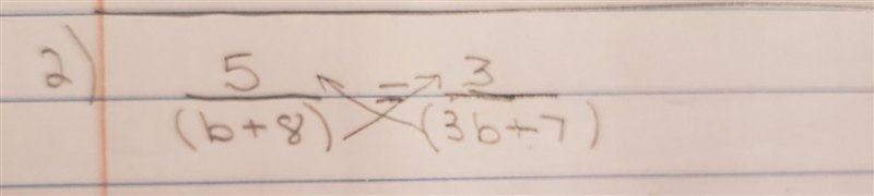 How do i solve this with cross multiply i forgot to say that in the previous problem-example-1