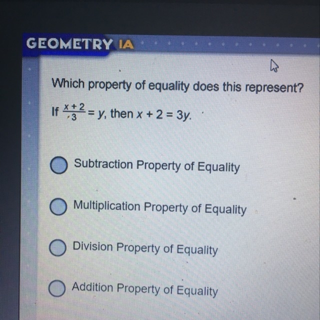 Which property of equality does this represent? I think it’s Division but I’m not-example-1