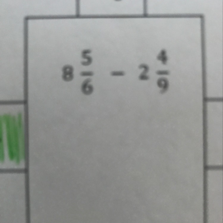 How do you subtract mixed numbers-example-1