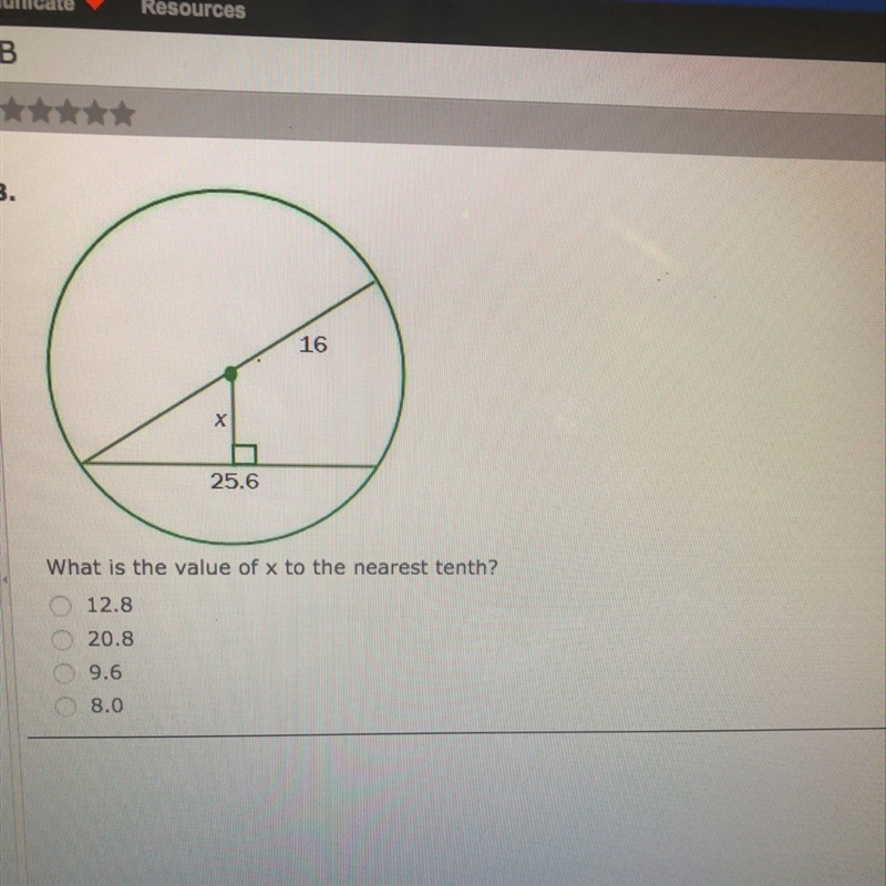 Value of x to the nearest tenth-example-1