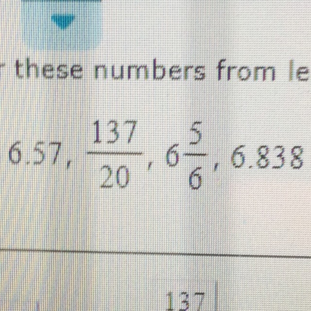 Order these numbers from least to greatest-example-1