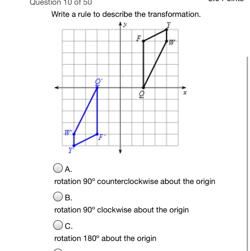 D.reflection across y=x-example-1