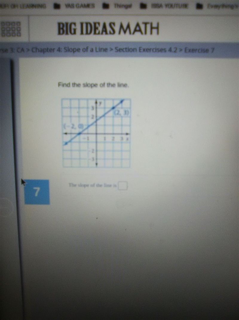 Find the slope of the line-example-1