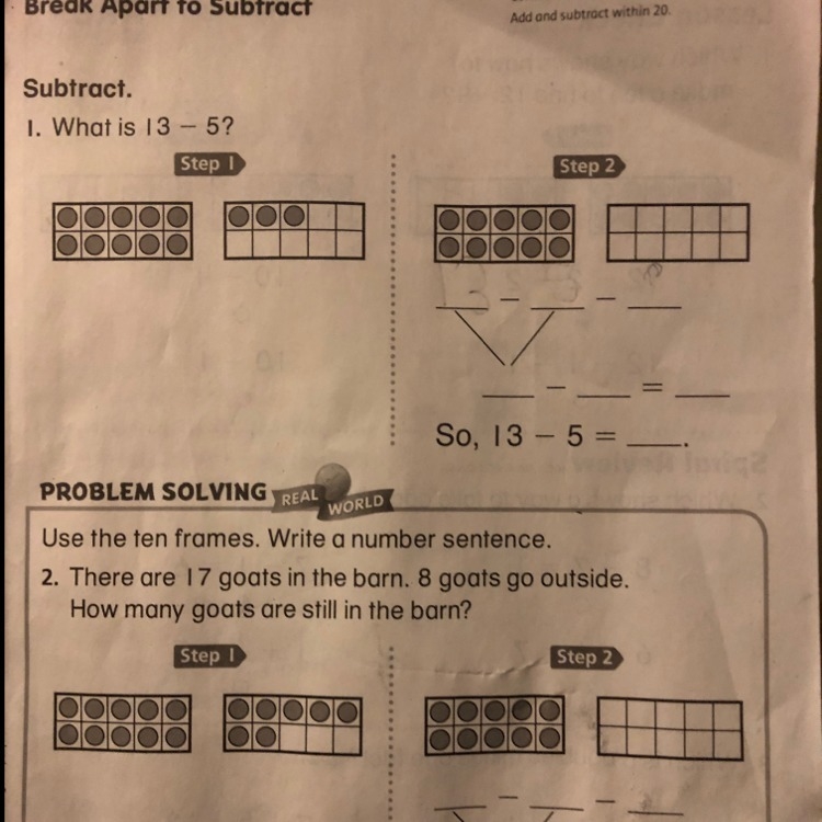 Break apart to subtract-example-1