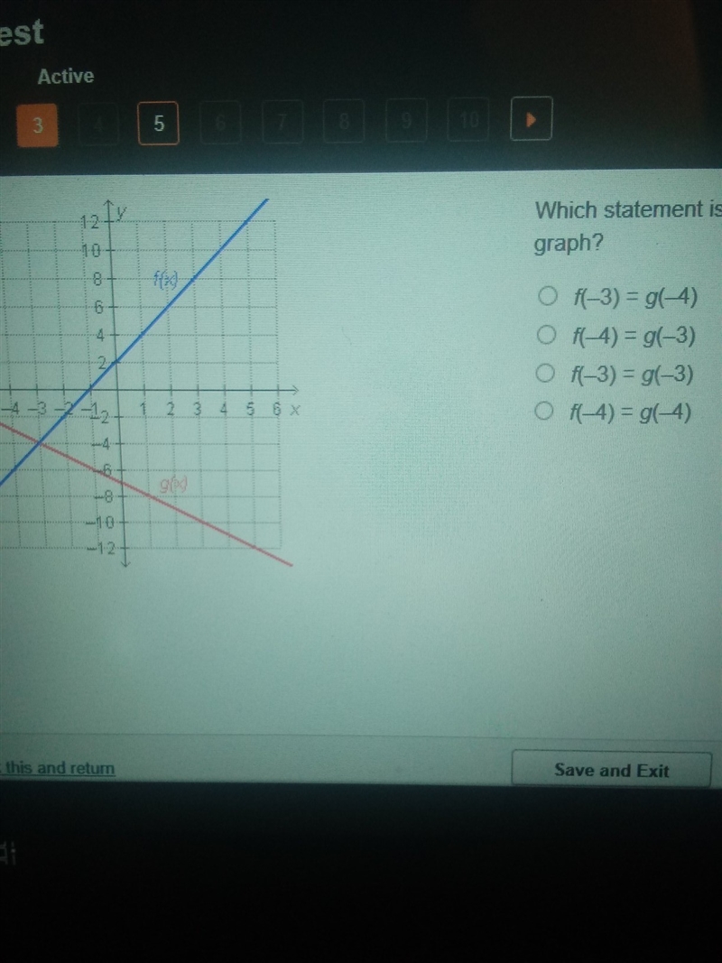 Which statement is true regarding the graph?-example-1