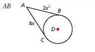 The segments in each figure are tangent to the circle. Find each length.-example-1