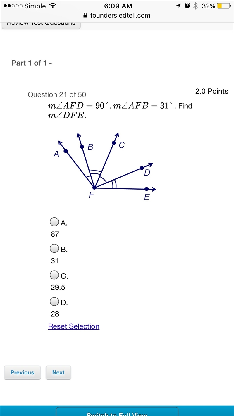 Geometry math question no Guessing and Please show work thank you-example-1