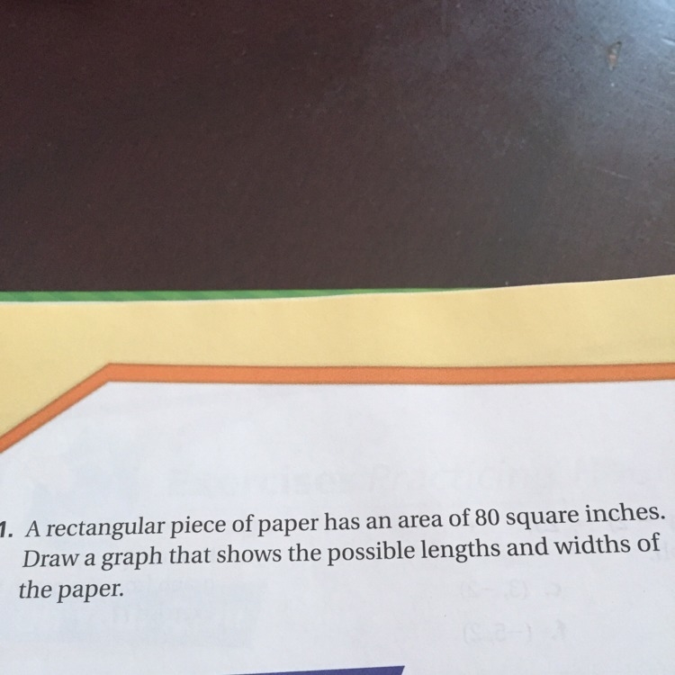 What are some widths and lengths values that equal to 80 square inches?-example-1