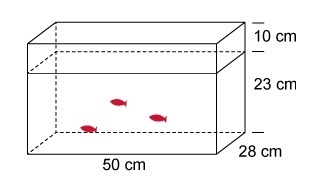 Please help me; What is the volume of the portion of the aquarium without water in-example-1